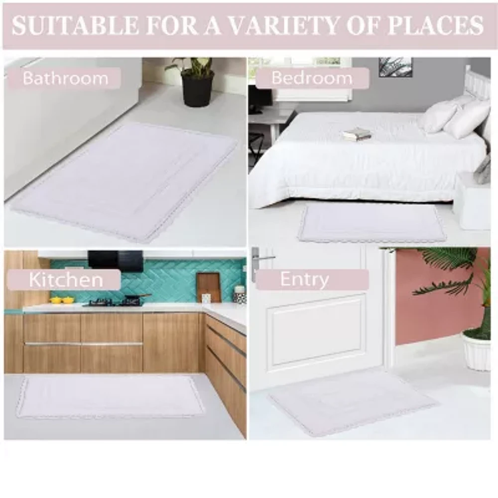 Home Weavers Inc Casual Elegence -pc. Reversible Bath Rug Set