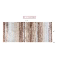 Home Weavers Inc Gradation Quick Dry 21X54 Inch Bath Rug