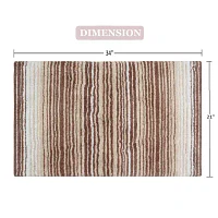 Home Weavers Inc Gradation Quick Dry 21X34 Inch Bath Rug