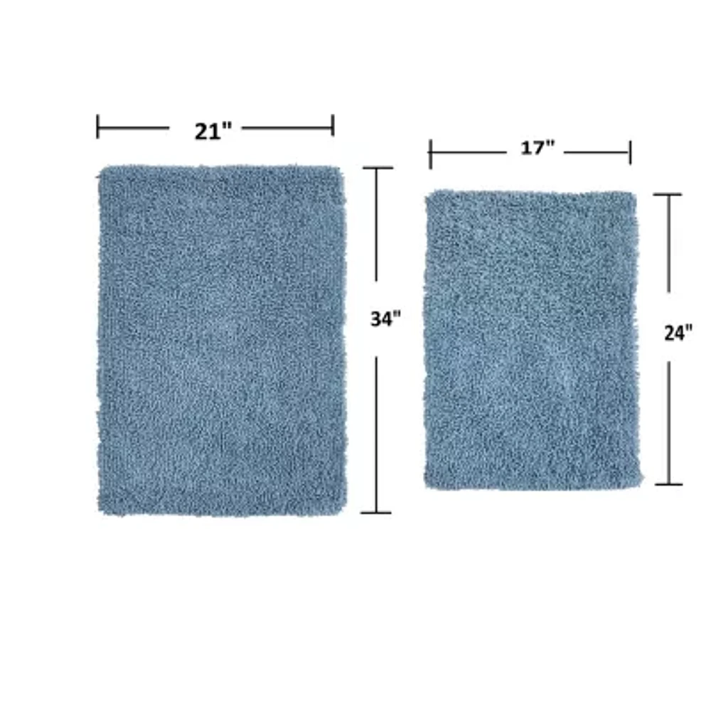 Home Weavers Inc Fantasia -pc. Quick Dry Bath Rug Set