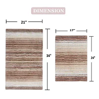 Home Weavers Inc Gradiation -pc. Quick Dry Bath Rug Set