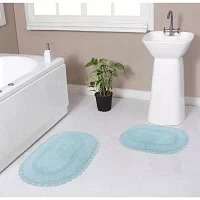 Home Weavers Inc Hampton Crochet Reversible Bath Rug