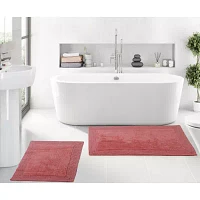 Home Weavers Inc Luxury Hotel Style 2-pc. Reversible Bath Rug Set