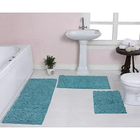 Home Weavers Inc Modesto -pc. Quick Dry Bath Rug Set