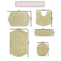Home Weavers Inc Waterford -pc. Quick Dry Bath Rug Set