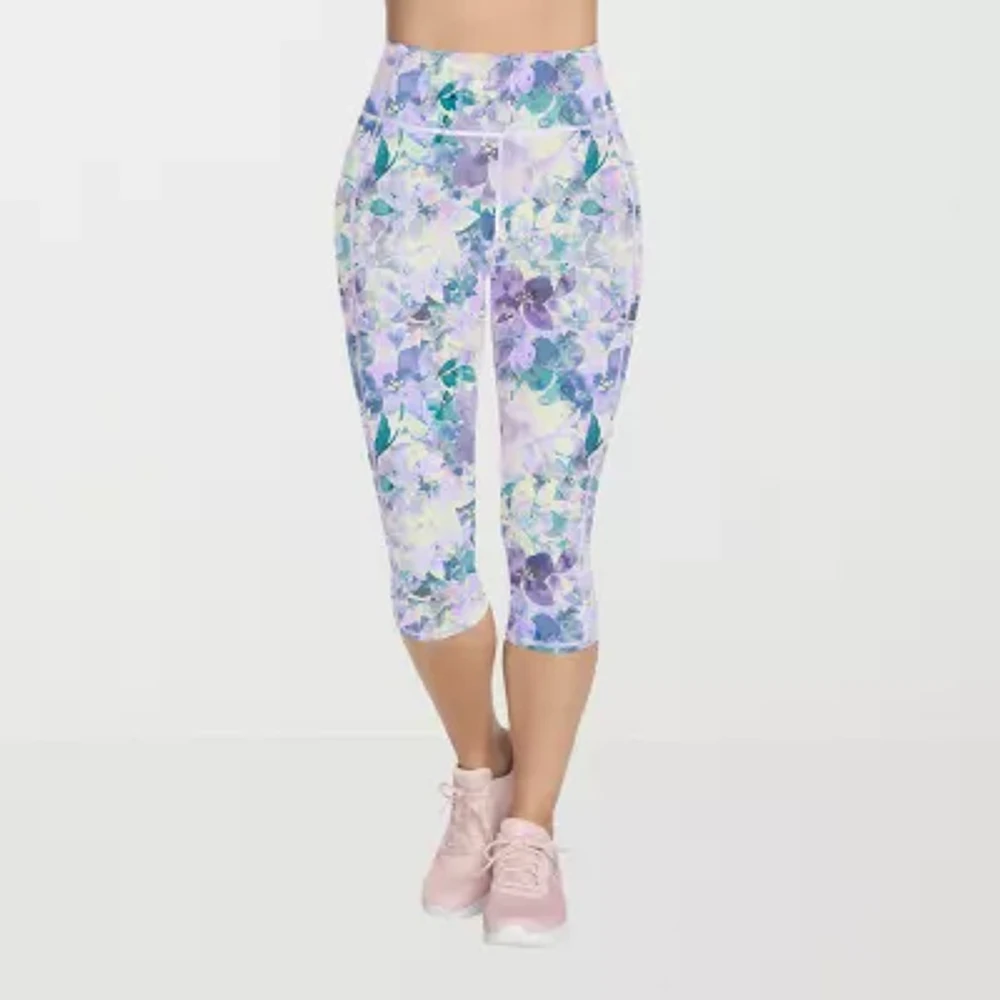 Skechers Womens GOWALK Seascape High Rise Floral Capri