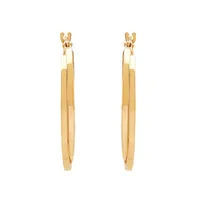 14K Gold 27.5mm Hoop Earrings