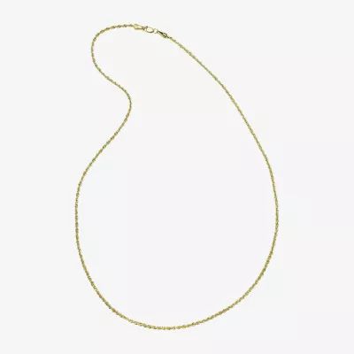 14K Gold Glitter Rope 18-30" 1.75mm Chain