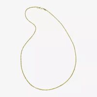 14K Gold Glitter Rope 18-30" 1.75mm Chain