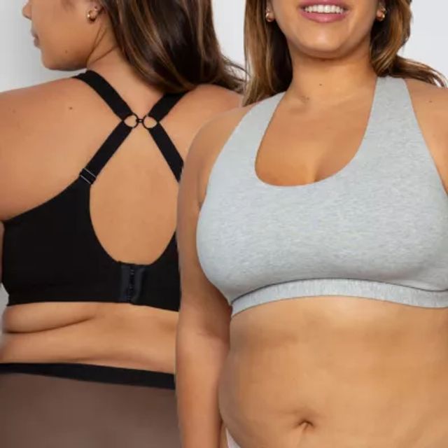 Curvy Couture Cotton Comfort 2 Pack Bralette -1353