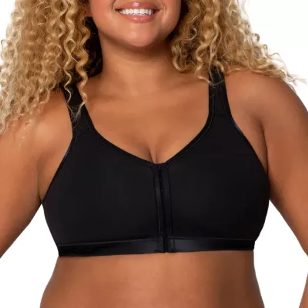 Curvy Couture Cotton Luxe Front and Back Close Wireless Bra- 1416