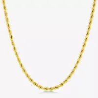 Stainless Steel 24 Inch Solid Rope Chain Necklace