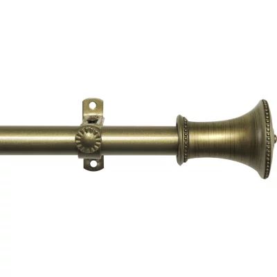 Camino ¾" Adjustable Curtain Rod with Fairmont Finial
