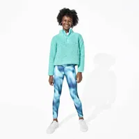 Xersion Little & Big Girls Sherpa Long Sleeve Quarter-Zip Pullover