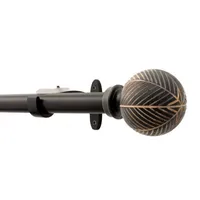 Deco Window Morocon Wood Ball 1 IN Curtain Rod