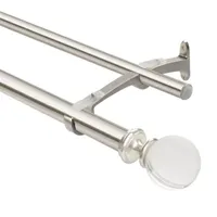 Deco Window Acrylic Ball Double Curtain Rod