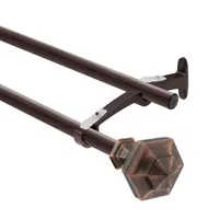 Deco Window Hexagon Double Curtain Rod