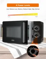 COMMERCIAL CHEF 0.7 Cu. Ft. Countertop Microwave with Mechanical Control Microwave with 6 Power Levels