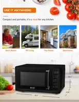 COMMERCIAL CHEF Cu. Ft. Countertop Microwave with Touch Controls & Digital Display & 10 Power Levels