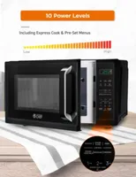 COMMERCIAL CHEF Cu. Ft. Countertop Microwave with Touch Controls & Digital Display & 10 Power Levels