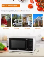 COMMERCIAL CHEF Cu. Ft. Countertop Microwave with Digital Display Microwave & 10 Power Levels