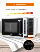 COMMERCIAL CHEF Cu. Ft. Countertop Microwave with Digital Display Microwave & 10 Power Levels