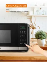 COMMERCIAL CHEF Cu. Ft. Countertop Microwave with Touch Controls & Digital Display & 10 Power Levels