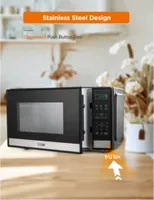 COMMERCIAL CHEF Cu. Ft. Countertop Microwave with Touch Controls & Digital Display & 10 Power Levels