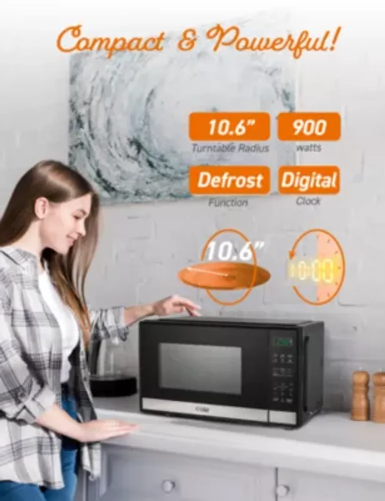 COMMERCIAL CHEF Cu. Ft. Countertop Microwave with Touch Controls & Digital Display & 10 Power Levels