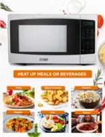 COMMERCIAL CHEF Cu. Ft. Countertop Microwave with Digital Display Microwave & 10 Power Levels