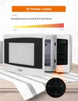 COMMERCIAL CHEF Cu. Ft. Countertop Microwave with Digital Display Microwave & 10 Power Levels