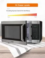 COMMERCIAL CHEF 1.6 Cu. Ft. Countertop Microwave with Touch Controls & 10 Power Levels