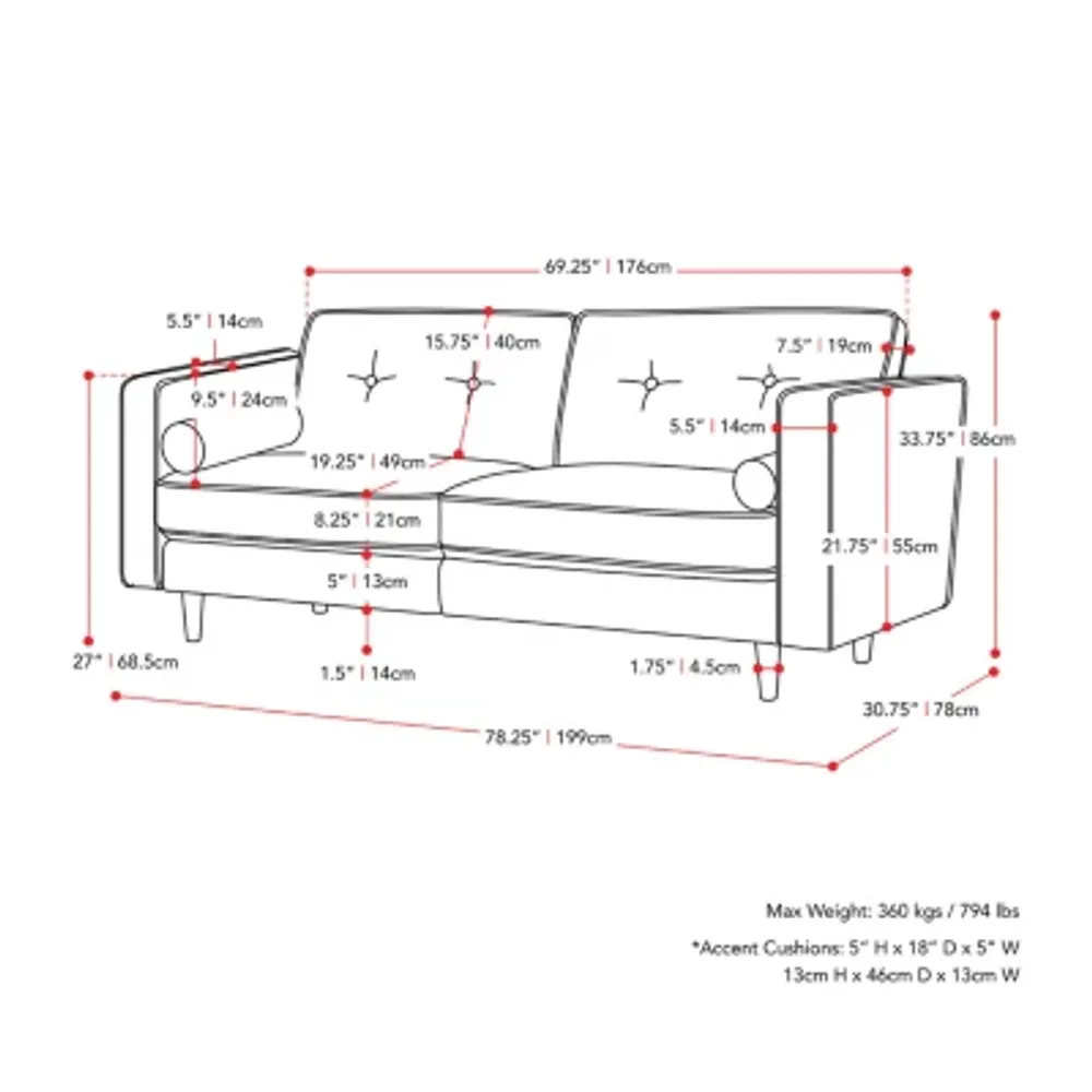 Mulberry Track-Arm Sofa