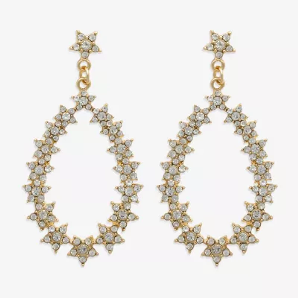 Mixit Hypoallergenic Gold Tone Cubic Zirconia Star Drop Earrings