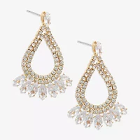 Mixit Hypoallergenic Gold Tone Cubic Zirconia Drop Earrings