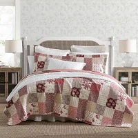 Laura Ashley Celi Patchwork Reversible Quilt Set