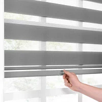 Eclipse Zebra Cordless Light-Filtering Roller Shades