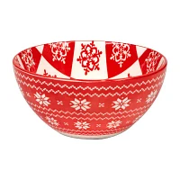 Certified International Peppermint Candy 6-pc. Porcelain Ice Cream Bowl