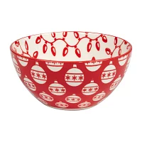 Certified International Peppermint Candy 6-pc. Porcelain Ice Cream Bowl