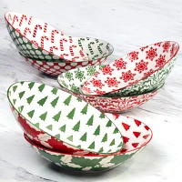 Certified International Winter Medley 6-pc. Porcelain Soup Bowl