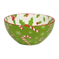 Certified International Holiday Fun 6-pc. Porcelain Ice Cream Bowl