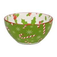 Certified International Holiday Fun 6-pc. Porcelain Ice Cream Bowl