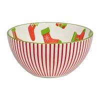 Certified International Holiday Fun 6-pc. Porcelain Ice Cream Bowl