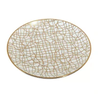 Certified International Matrix Gold 6-pc. Porcelain Appetizer Plate