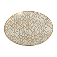 Certified International Matrix Gold 6-pc. Porcelain Appetizer Plate