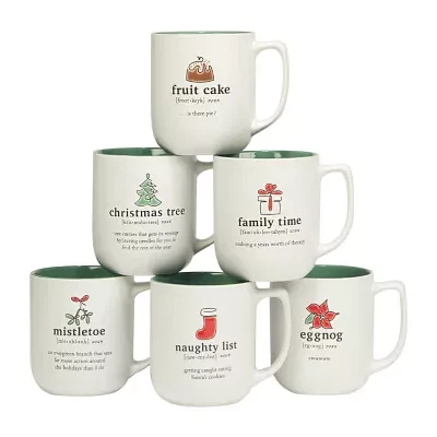 Certified International Christmas Fun 6-pc. Coffee Mug