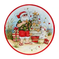 Certified International Santa'S Wish 6-pc. Melamine Dinner Plate