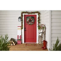 Mohawk Home Santa Faux Coir Holiday Outdoor Rectangular Doormats