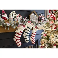 North Pole Trading Co. Flocked Red Berry And Pinecone Led Pre-Lit Flocked Indoor Christmas Garland