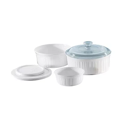 CorningWare French White 6-pc. Bakeware Set